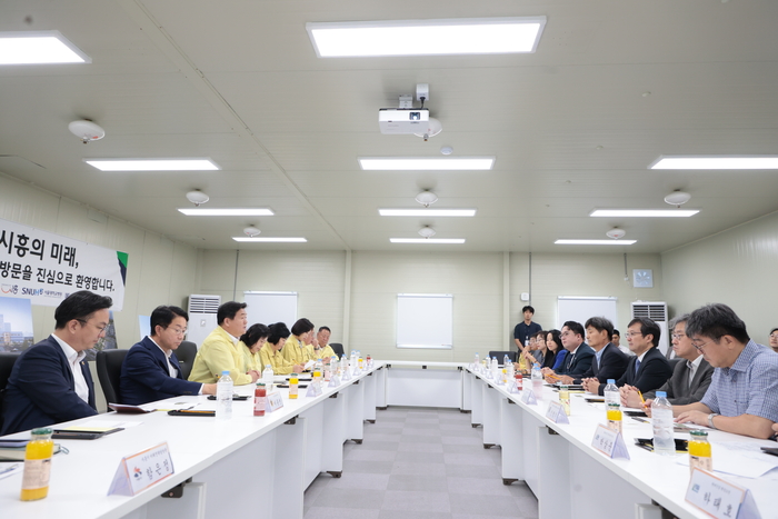 시흥시 19일 시흥배곧서울대병원 건립 현장 안전점검 실시