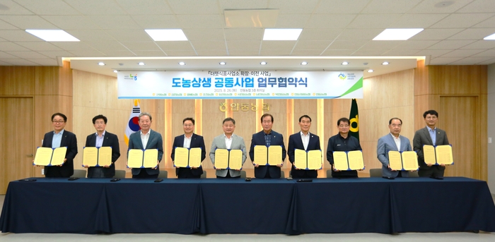 안동농협, 도농상생 이끄는 '더햇식품사업소 확장·이전' 공동협약 체결