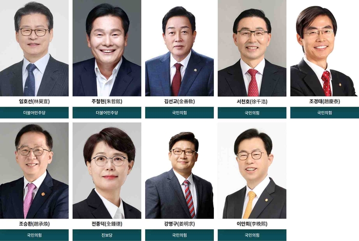 ▲국회 농림축산식품해양수산위원회 소속 의원