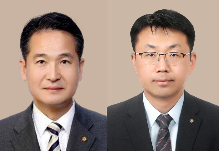 한화호텔앤리조트 김경수 에스테이트 부문 대표이사(좌)와 최석진 리조트 부문 각자 대표이사. 사진=한화그룹 제공