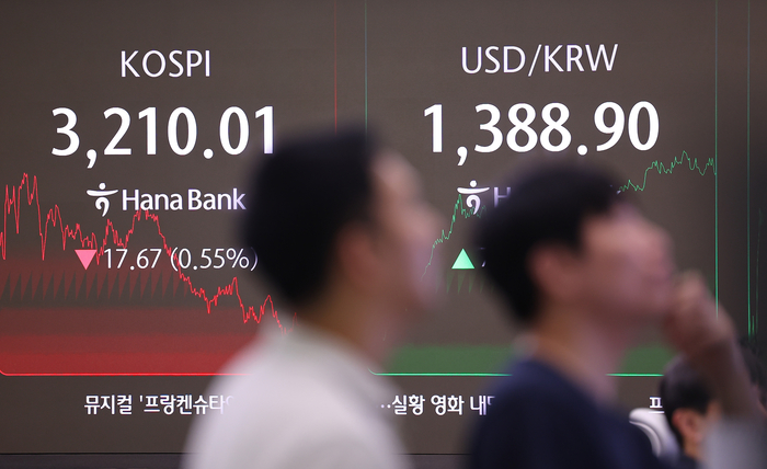 닷새 만에 하락한 코스피