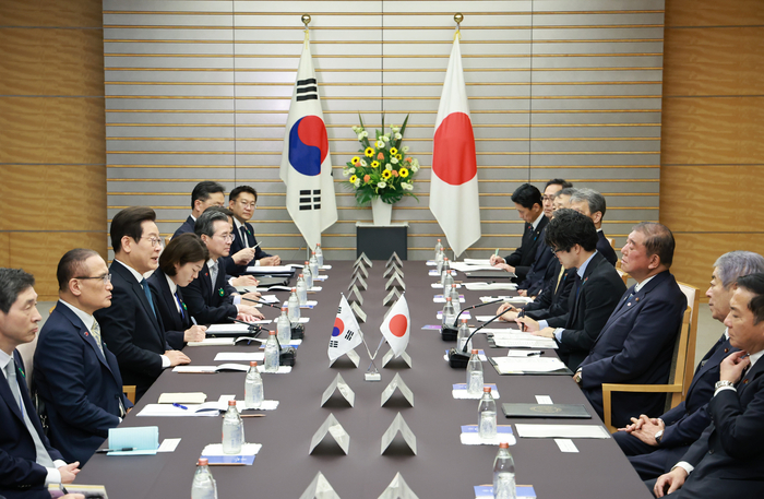 이재명 대통령, 이시바 총리와 한일 확대정상회담