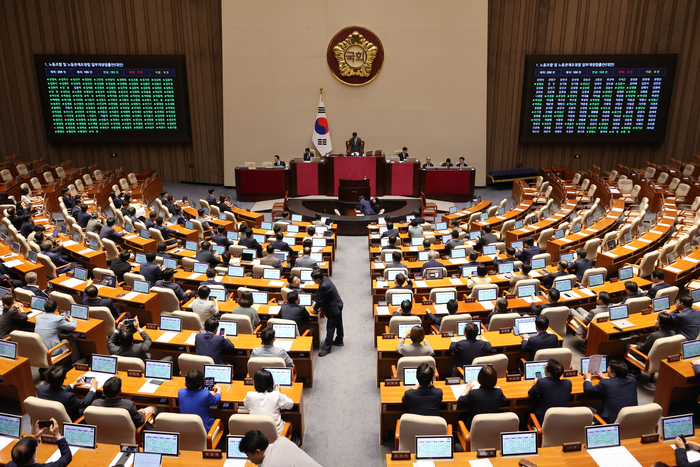 노란봉투법 여당 주도 국회 본회의 통과