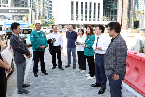 광명시의회 2일 광명초등학교 통학로 안전 확보 현장점검