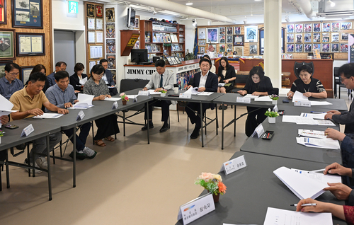 김동근 의정부시장 10일 의정부기억저장소에서 흥선권역 현장 티타임 운영