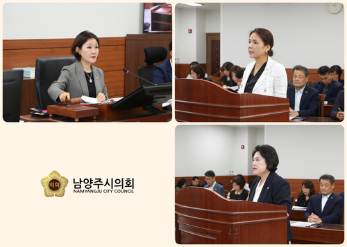 상단 왼쪽에서 시계방향으로 이경숙-손정자-박윤옥 남양주시의회 의원