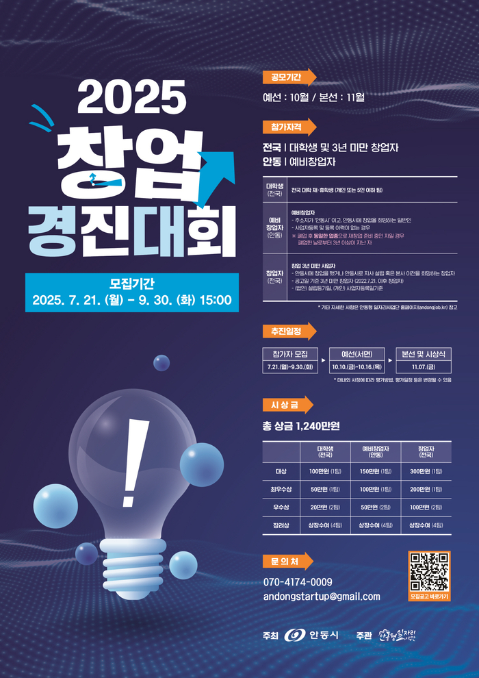 창업 생태계 키운다…'2025 창업경진대회' 참가자 모집