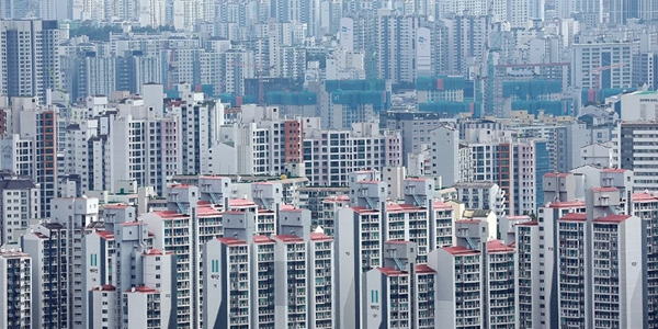 서울 시내 아파트 단지 전경.