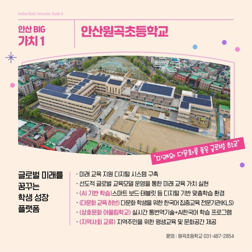 안산시민 선정 안산시 5대 핵심 가치- 안산 원곡초등학교