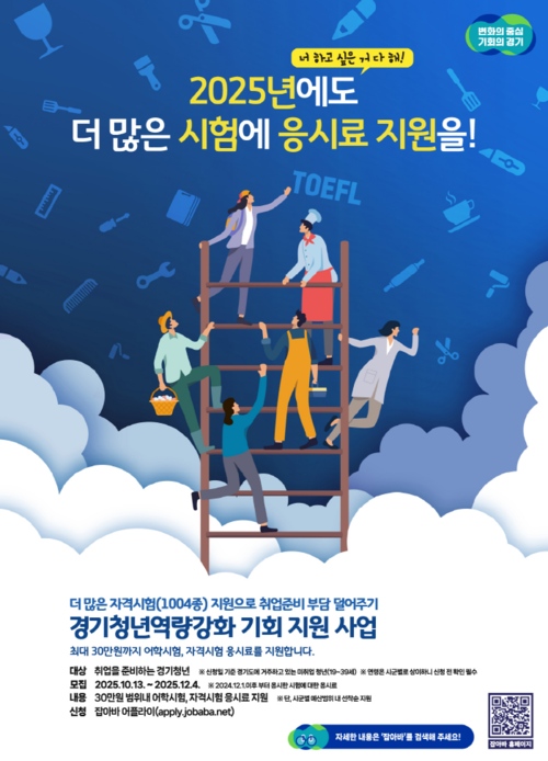 의왕시 '경기청년역량강화 기회 지원사업' 참여자 추가 모집 포스터