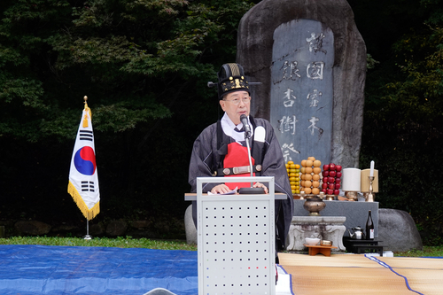 전진선 양평군수 12일 '2025년 제31회 용문산 은행나무 영목제' 주재