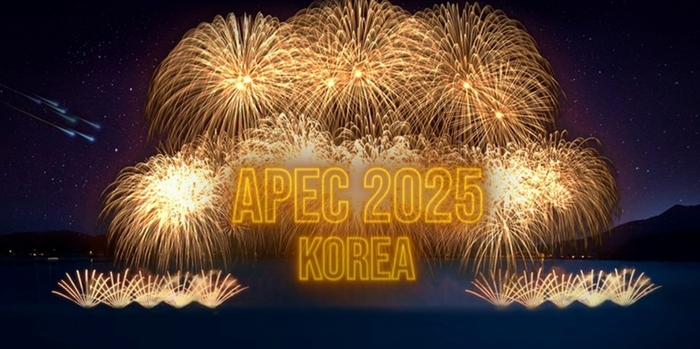 APEC 불꽃드론쇼 시연 이미지
