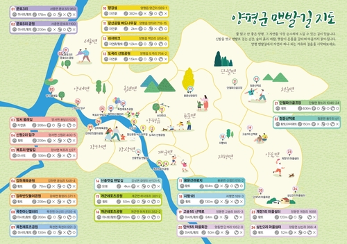양평군 '맨발걷기 딱 좋은 양평' 리플릿