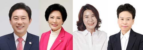 왼쪽부터 한갑수-이진분-김유숙-이지화 안산시의회 의원