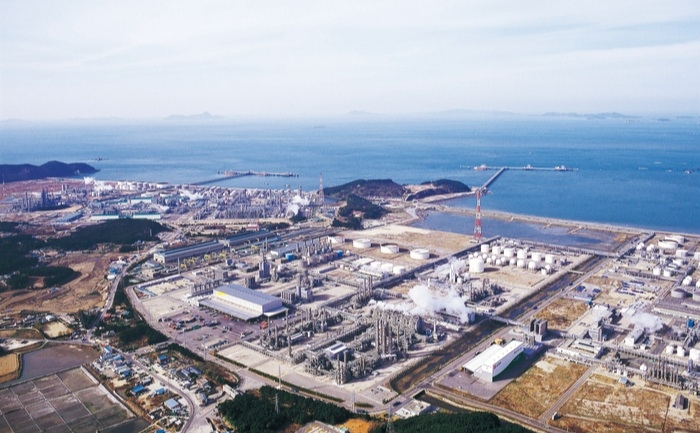 충남 대산 석유화학 산업단지