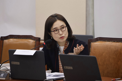 김소희 국민의힘 의원이 지난 23일 열린 국회 기후에너지환경노동위원회 국정감사에서 질의하고 있다. 김소희 의원실
