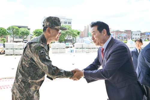 백영현 포천시장 2024년 5월28일 드론작전사령관 접견