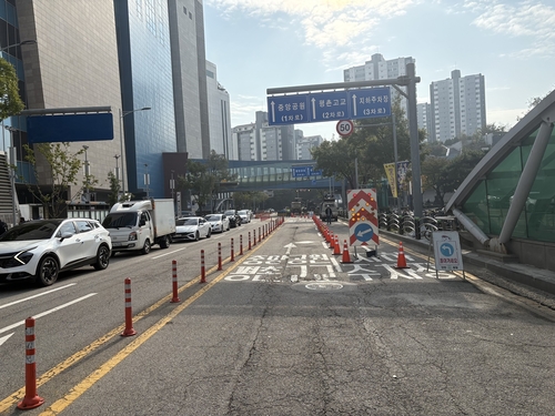 1일 GS파워의 열수송관 파열사고가 발생한 안양 범계역 인근