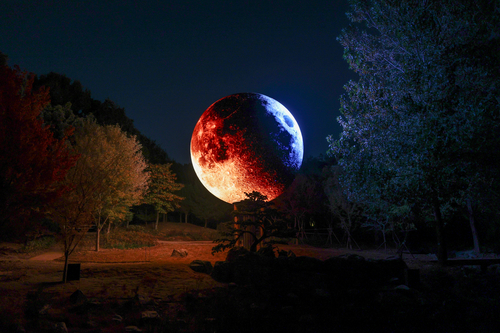 부천 루미나래 달밤 구간 전경