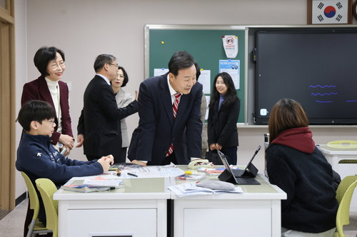 김성제 의왕시장 8월30일 '내손중고등학교 학교 공개의날' 참석