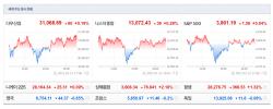 美금리 급등세 진정·부양책 기대에 뉴욕증시 상승 (다우, 0.19%↑)