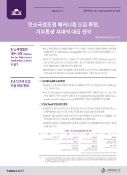 국회미래연구원 "탄소국경조정 본격화, 배출권거래제 개선·산업보호 정책 시급"