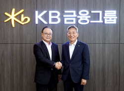 윤종규 KB금융 회장, 日솜포홀딩스 회장과 두번째 만남...금융분야 협력방안 논의