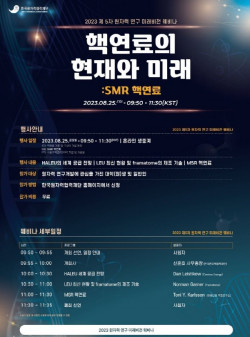 한국원자력협력재단, 2023년 5차 원자력연구 미래비전 웨비나 개최