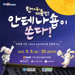 경북도, 농업 6차(농촌융복합)산업 안테나숍 8개소 ‘한가위 특판 행사’ 개최