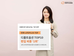 한화운용 TDF 입지 굳히기, 디폴트옵션 톱10 편입 ‘1위’
