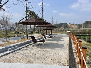 진안군, 운산 인공습지 470m 맨발 산책로 조성