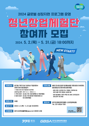 경기도-경과원, 청년창업가의 글로벌 진출 지원하는 ‘청년창업체험단’ 참여자 모집