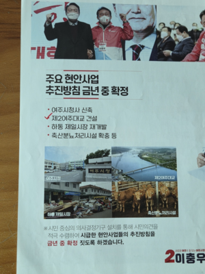 이충우 여주시장, 핵심공약 일부 표류·무산 조짐...“시민 신뢰↓”