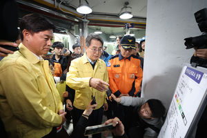 김동연, 부천 제일시장 사고현장 긴급 방문...“부상자 치료·시설복구 등에 최선 다해라”