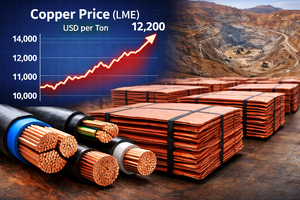 구릿값 한 달 새 40% 뛰자…전선·비철금속株 줄줄이 강세