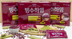 크라운제과, 국산 팥·보성말차 조합한 ‘빙수하임’ 두 달간 한정 판매