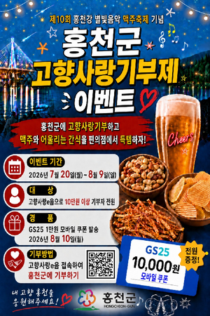 홍천군, 맥주축제도 즐기고 고향사랑기부도 하고…장학생이 후배 돕는 기부자로