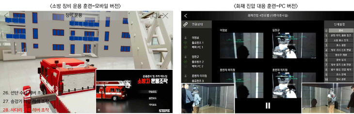 (관련사진)증강현실(AR) 재난훈련 솔루션