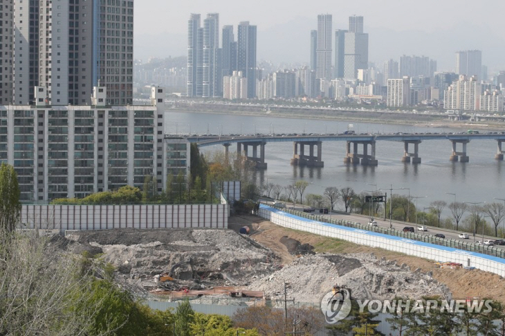 강남구 재건축 공사현장