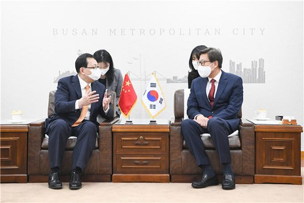 박형준 부산시장, ‘꾸어펑’ 주부산중국총영사 접견