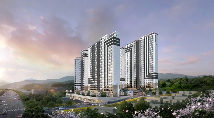 KCC건설 동해프라우드스위첸 투시도