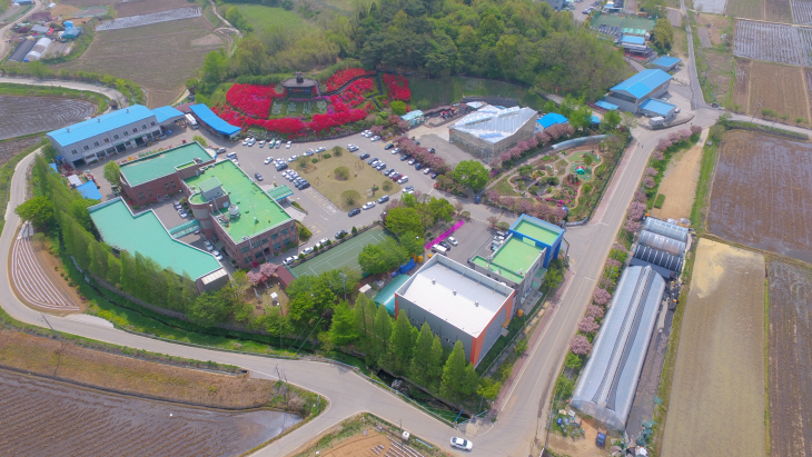 하늘에서 본 당진시농업기술센터 전경
