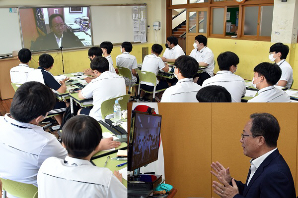 김석준, 사상高 학생과 6월 민주항쟁 토크 콘서트 가져
