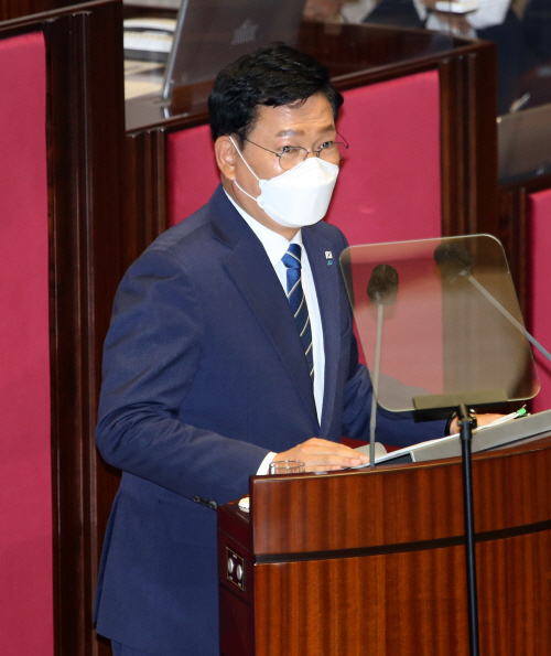 교섭단체 대표연설하는 송영길 대표