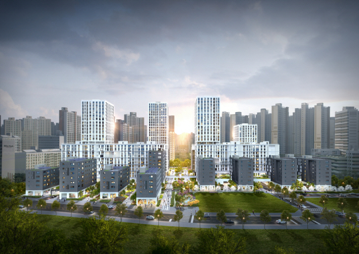 DL이앤씨 e편한세상 강일 어반브릿지_투시도