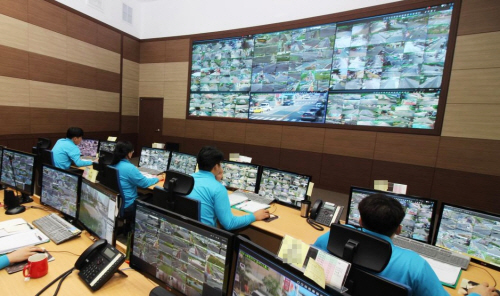 나주시 스마트도시 통합관제센터 내부.(제공=나주시)
