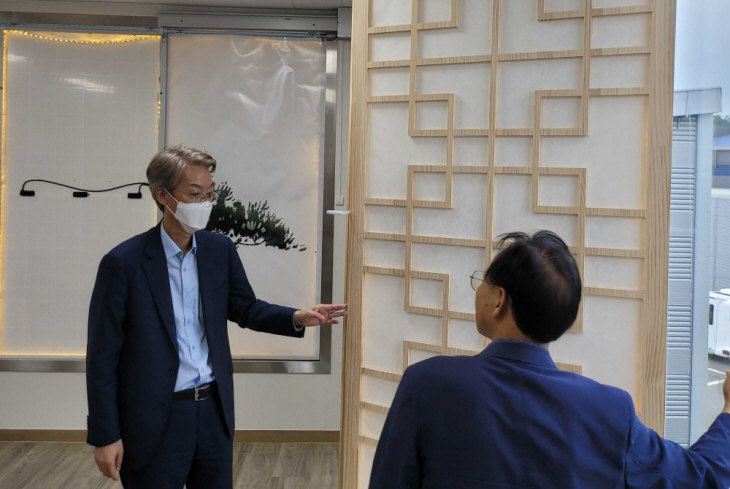 송경창 본부장 선정기업 현장방문