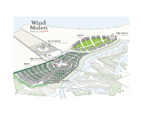 해남 유럽마을 테마파크 조감도.제공=전남도