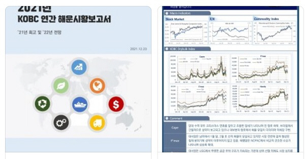한국해양진흥공사, 2021년 연간 시황보고서 발간