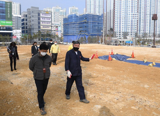 오규석 기장군수, 일광 빛·물·꿈 교육행복타운 현장 점검